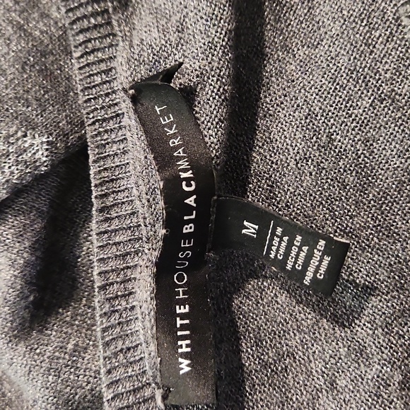 White House Black Market Metallic Fringe Sweater - Picture 6 of 7